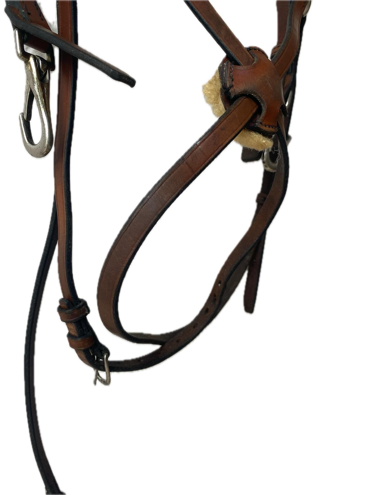 Filet avec muserolle croisée CSO cuir brun