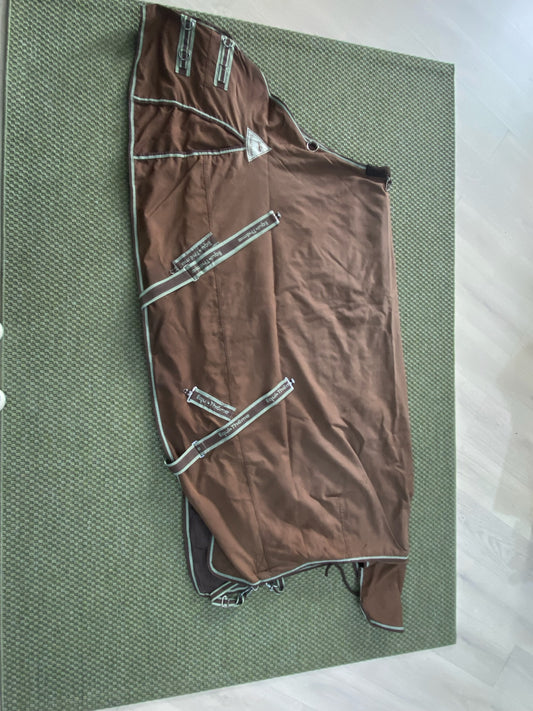 Couverture imperméable Equithème marron – Bon état - 140