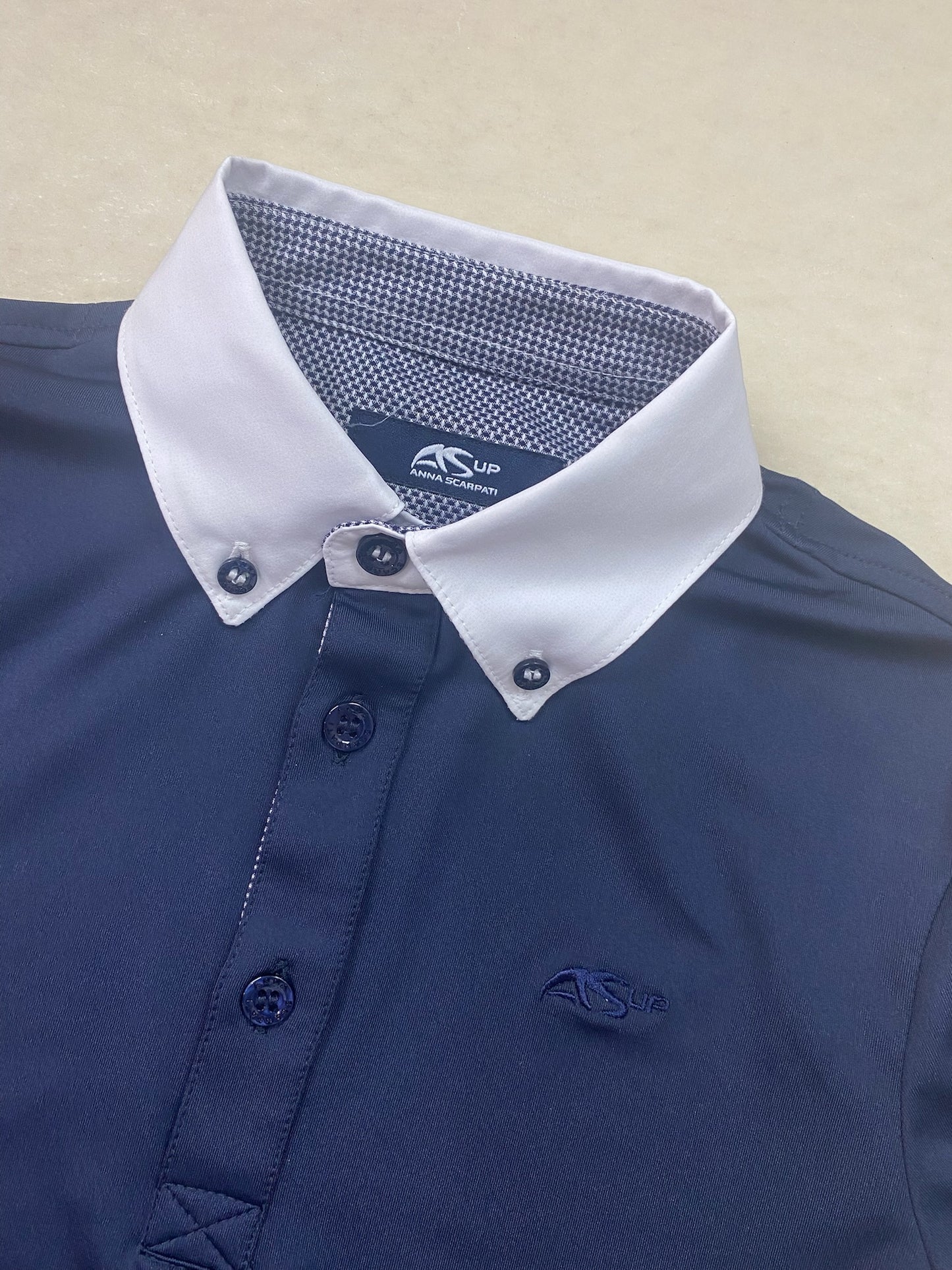 Polo Anna Scarpati Bleu Marine - 9 A
