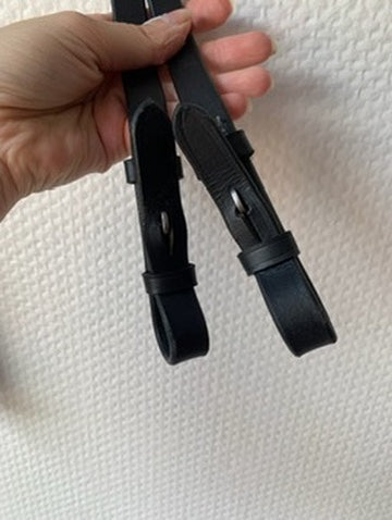 Rênes tressées en cuir WOW Store – Noires