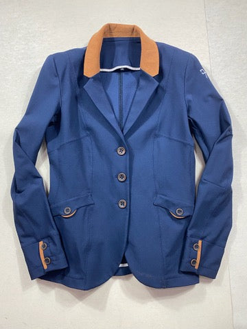 Veste de concours Horse Pilot Bleu marine / Brun L