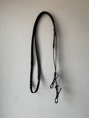 Rênes cuir brun avec caoutchouc – Taille Full