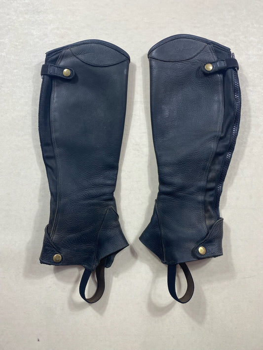 Chaps Dy’on en cuir noir – M