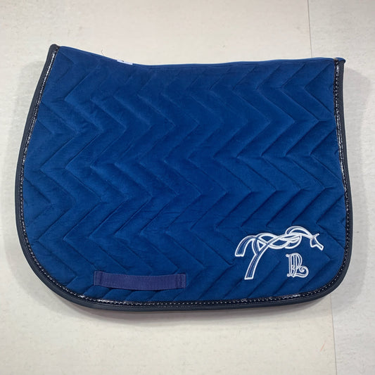 Tapis Pénélope Leprevost Velours Marine/Noir - Full