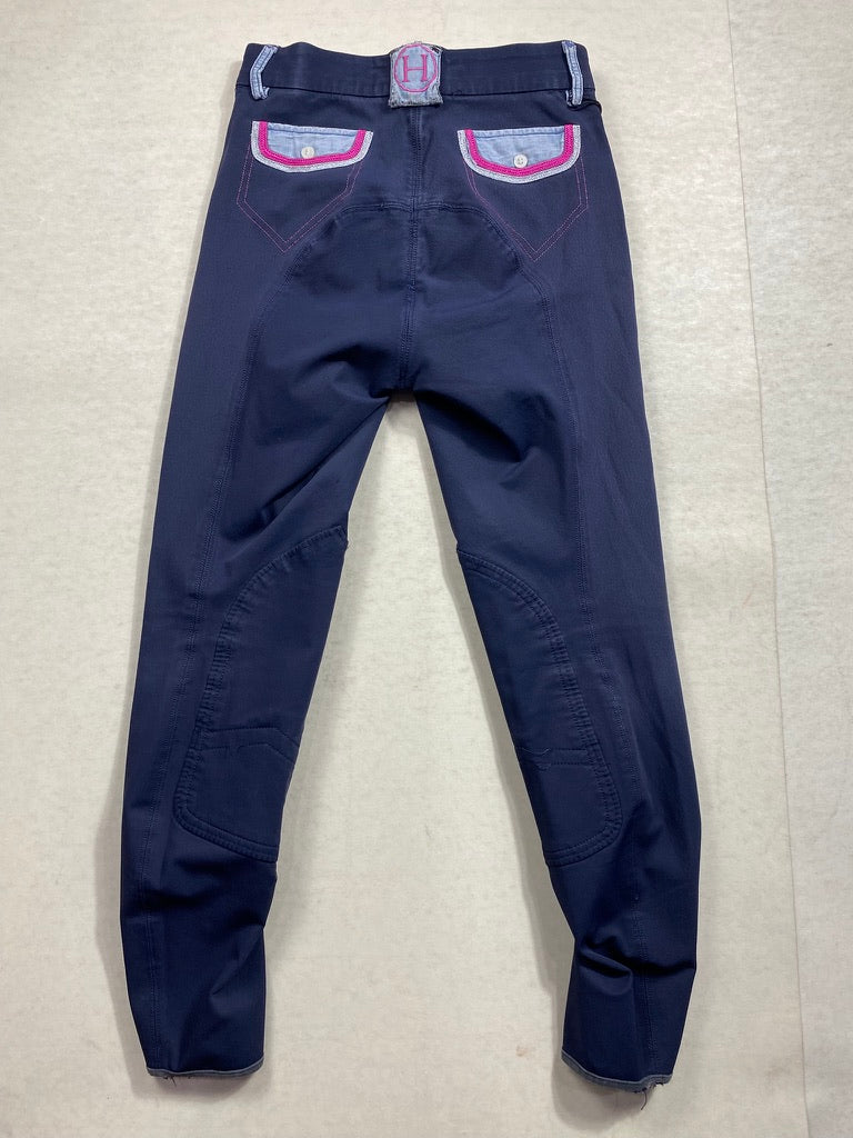 Pantalon Harcour Marine/Fuchsia - XS