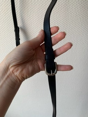 Rênes tressées en cuir WOW Store – Noires