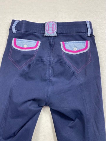 Pantalon Harcour Marine/Fuchsia - XS
