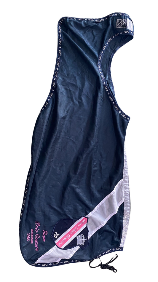 Couvre Reins Anti mouches  HV Polo Bleu marine logo - 86 cm