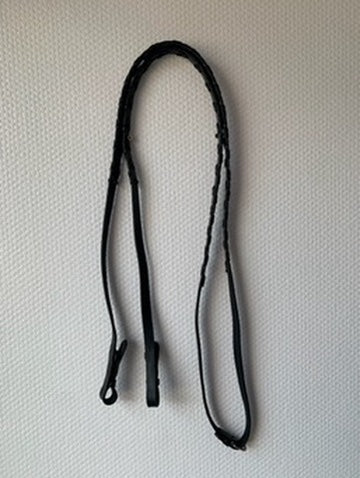 Rênes tressées en cuir WOW Store – Noires