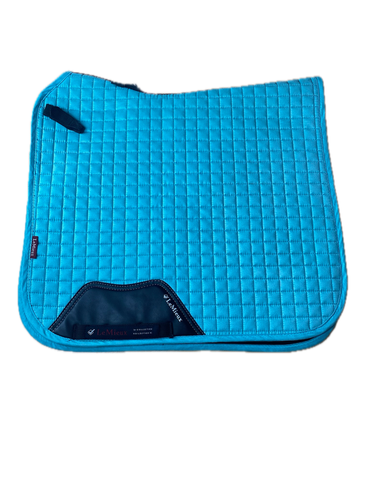 Tapis Lemieux Square Dressage en suédine azure