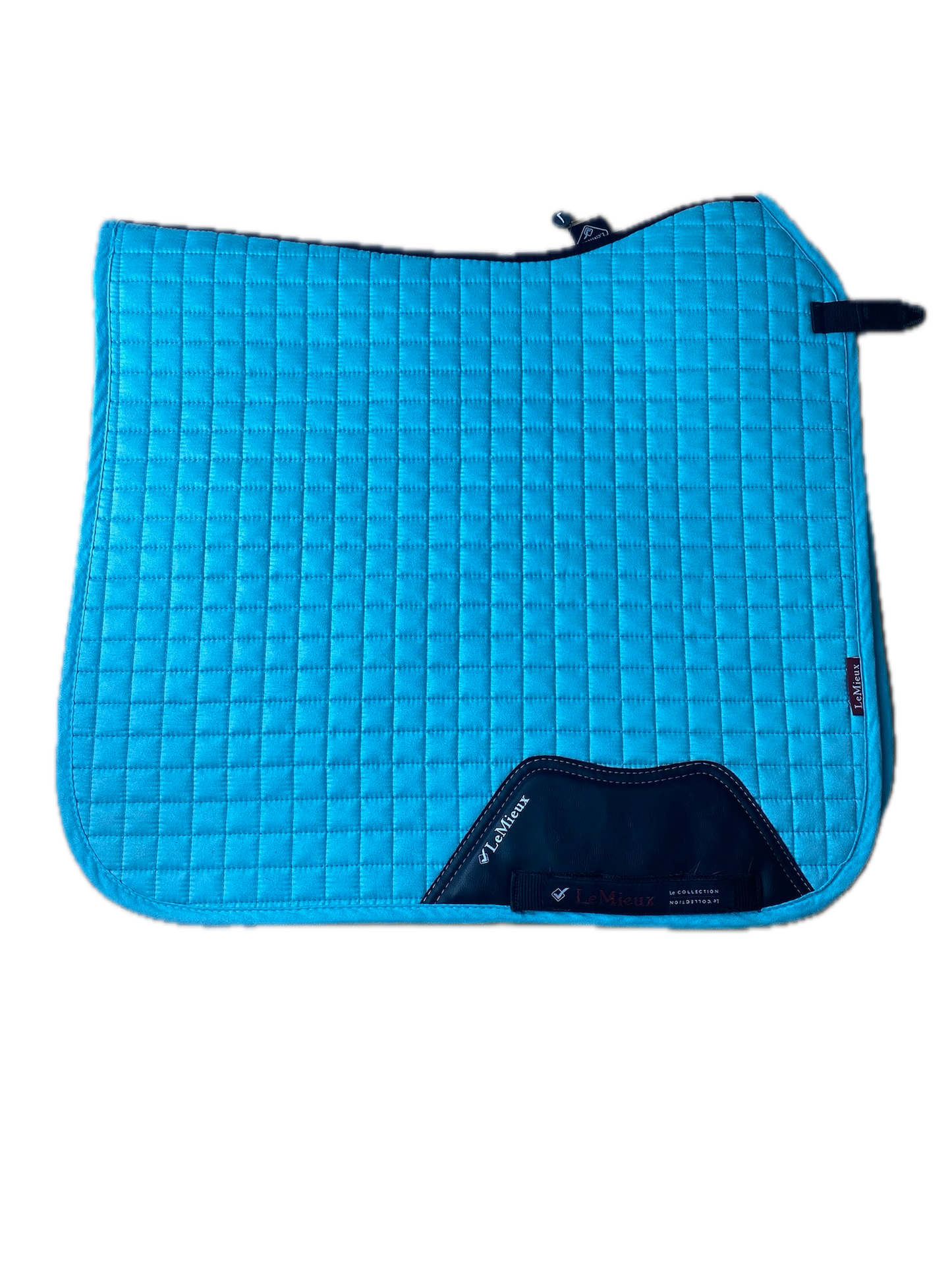Tapis Lemieux Square Dressage en suédine azure