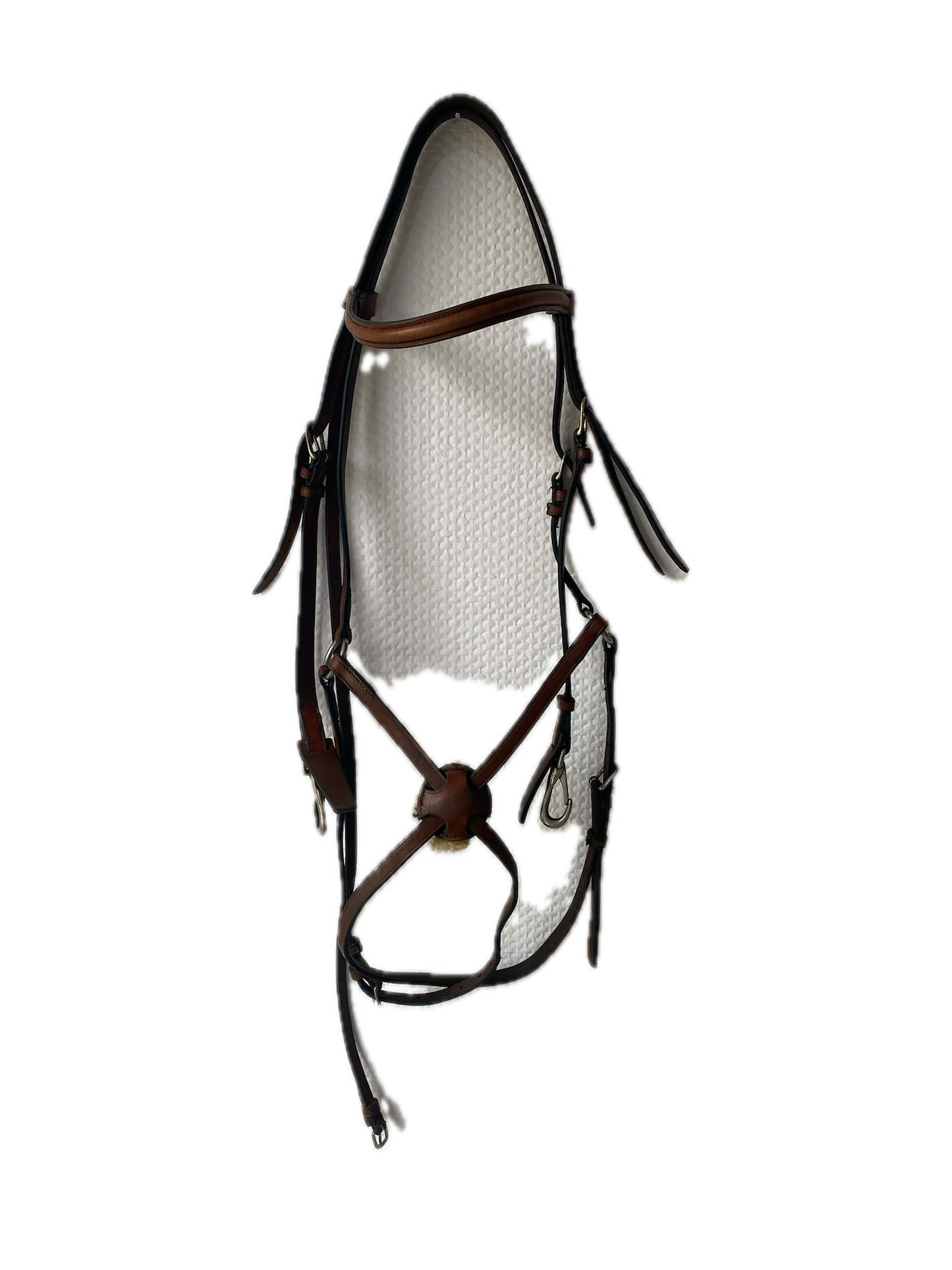 Filet avec muserolle croisée  CSO cuir brun