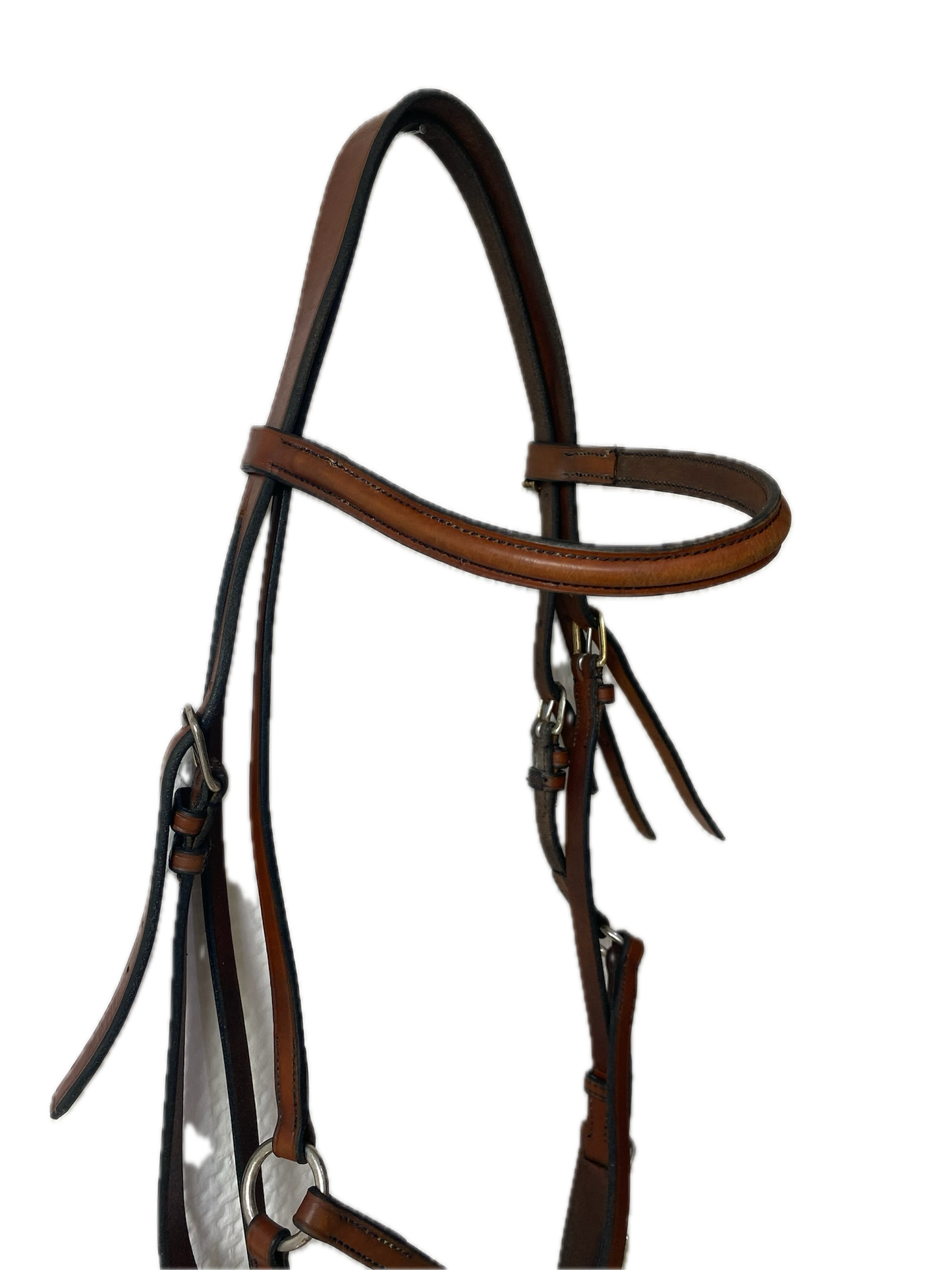 Filet avec muserolle croisée  CSO cuir brun