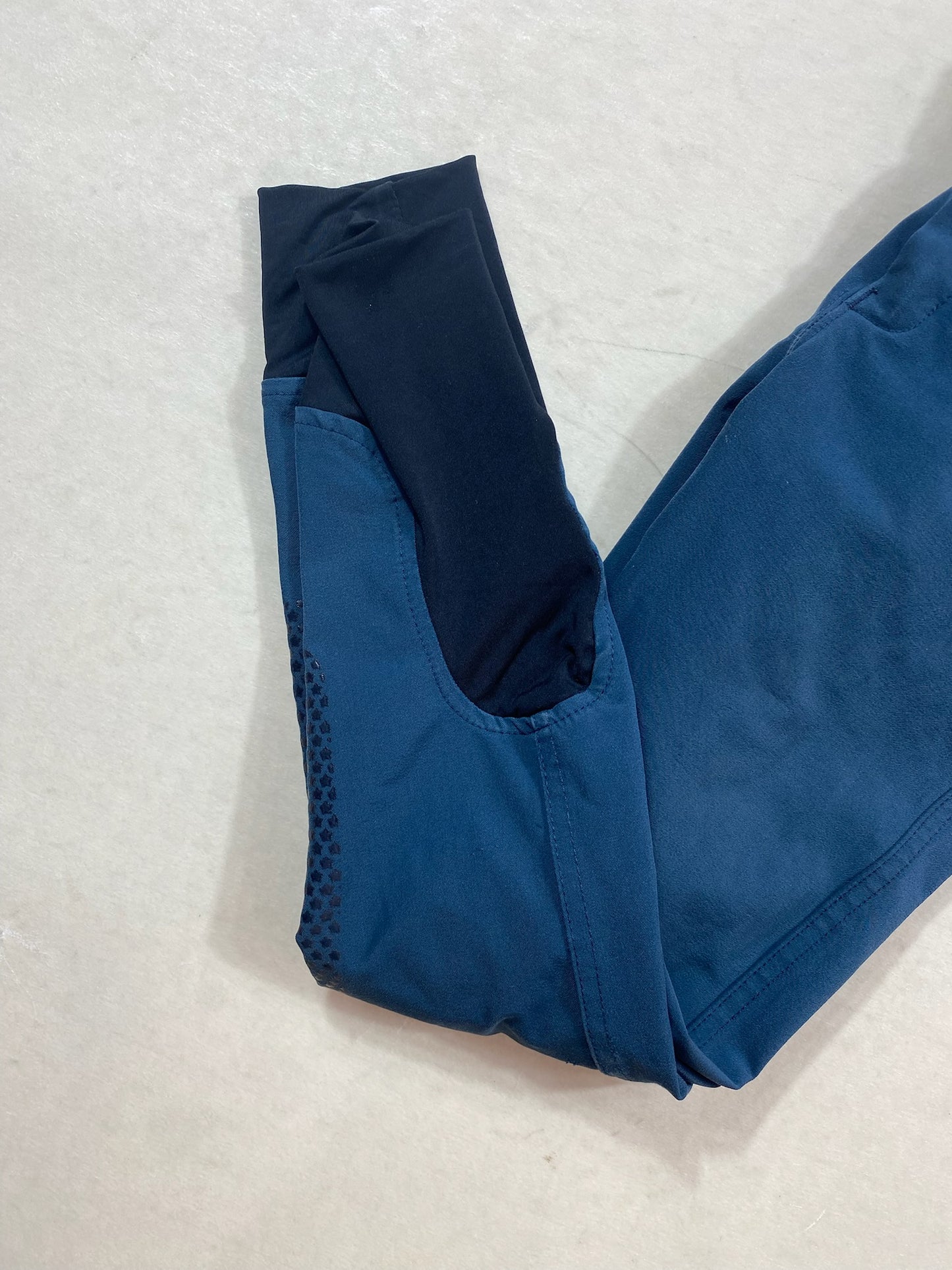 Pantalon équitation Jodhpurs Jump’In France taille 140 10 ans bleu canard