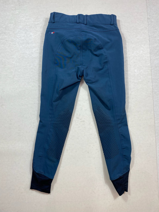 Pantalon équitation Jodhpurs Jump’In France taille 140 10 ans bleu canard