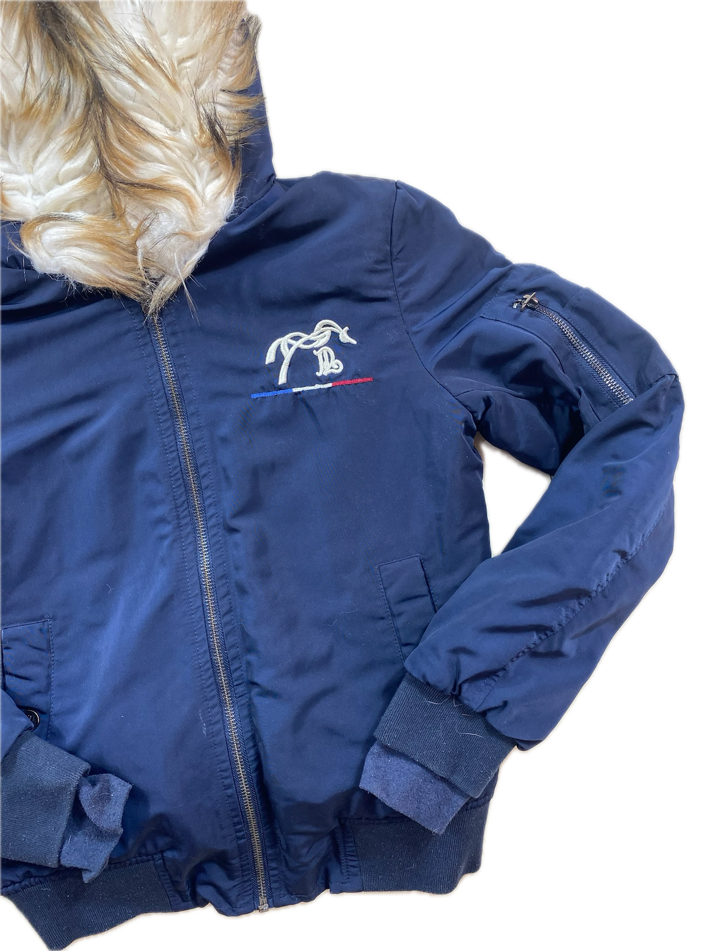 Veste équitation Penelope Leprevost – Taille XS – Bleu marine – Très bon état