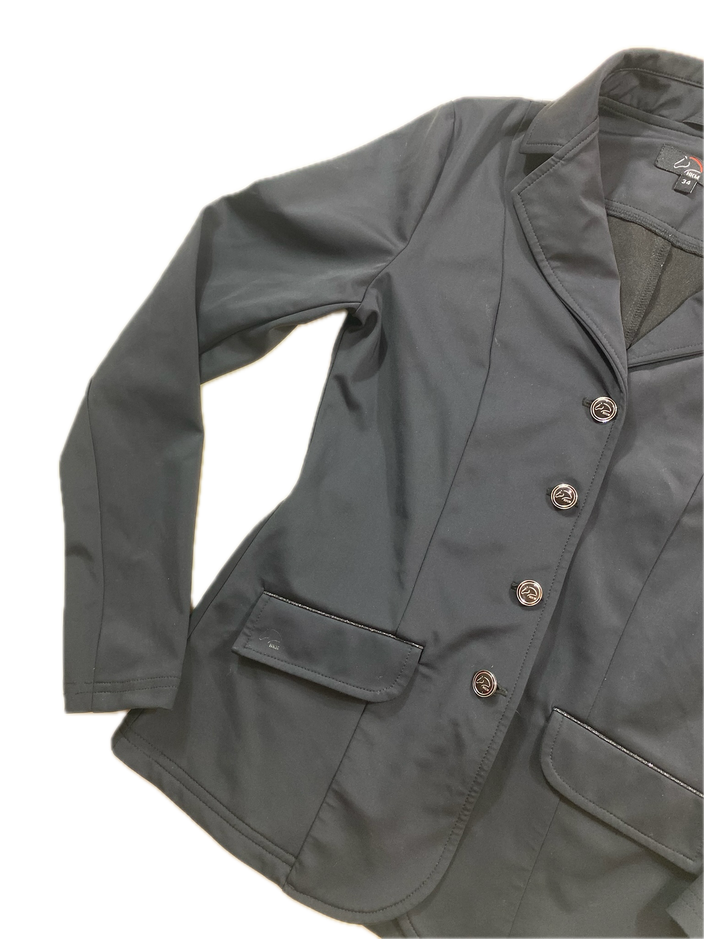 ✨ Veste de concours HKM femme – Taille 34 – Noir – Très bon état