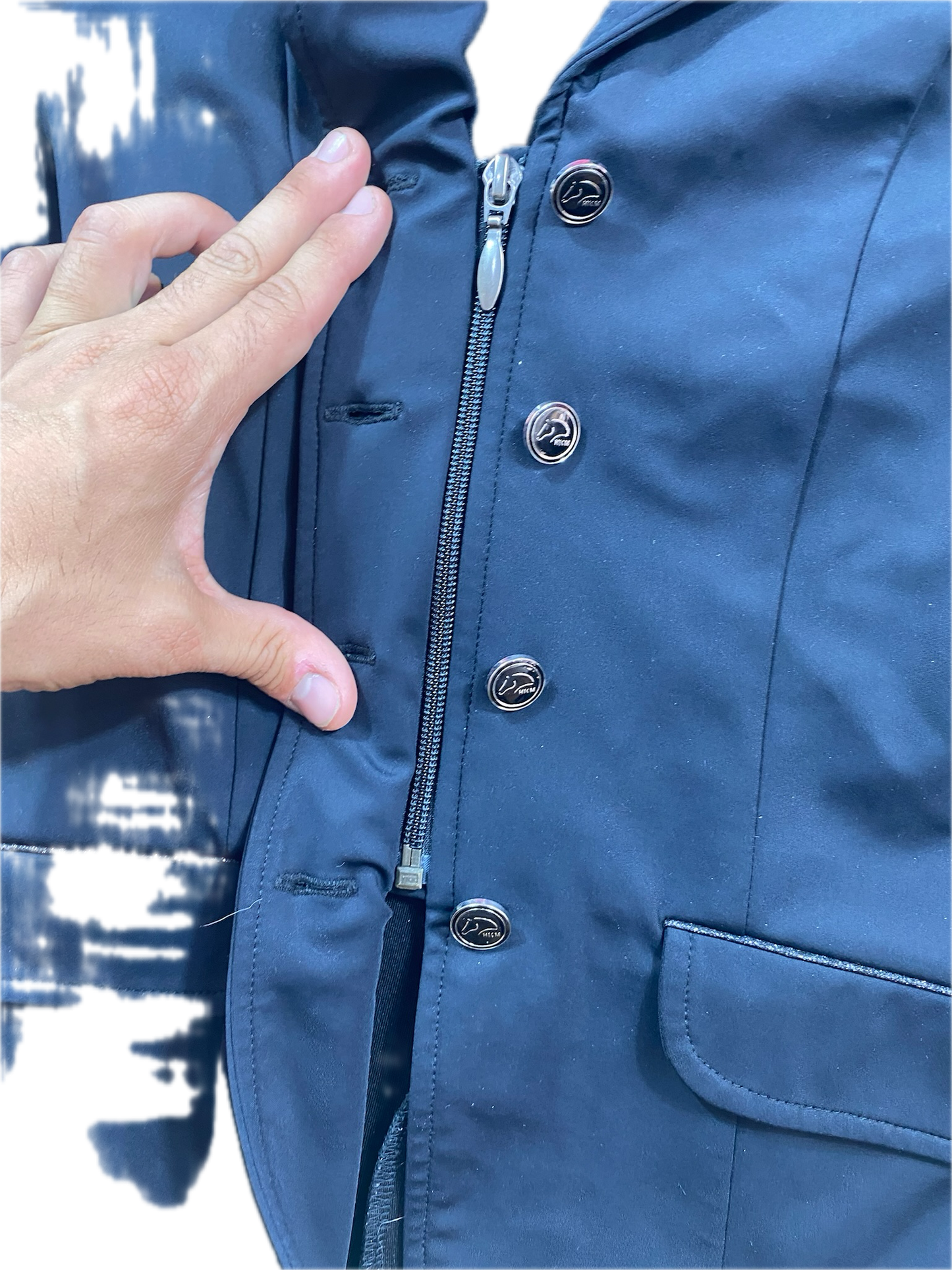 ✨ Veste de concours HKM femme – Taille 34 – Noir – Très bon état