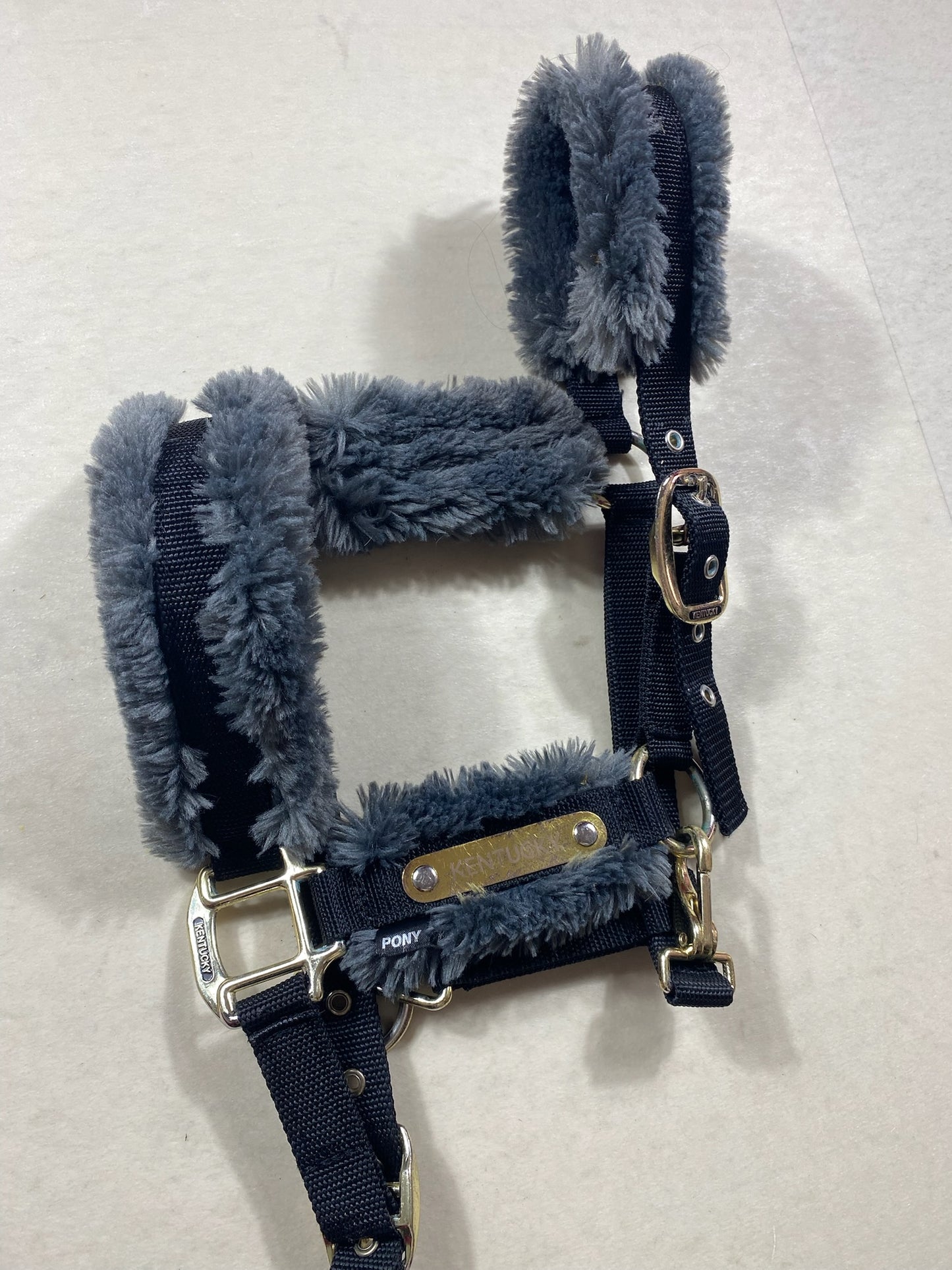 Licol Kentucky mouton gris – Taille poney