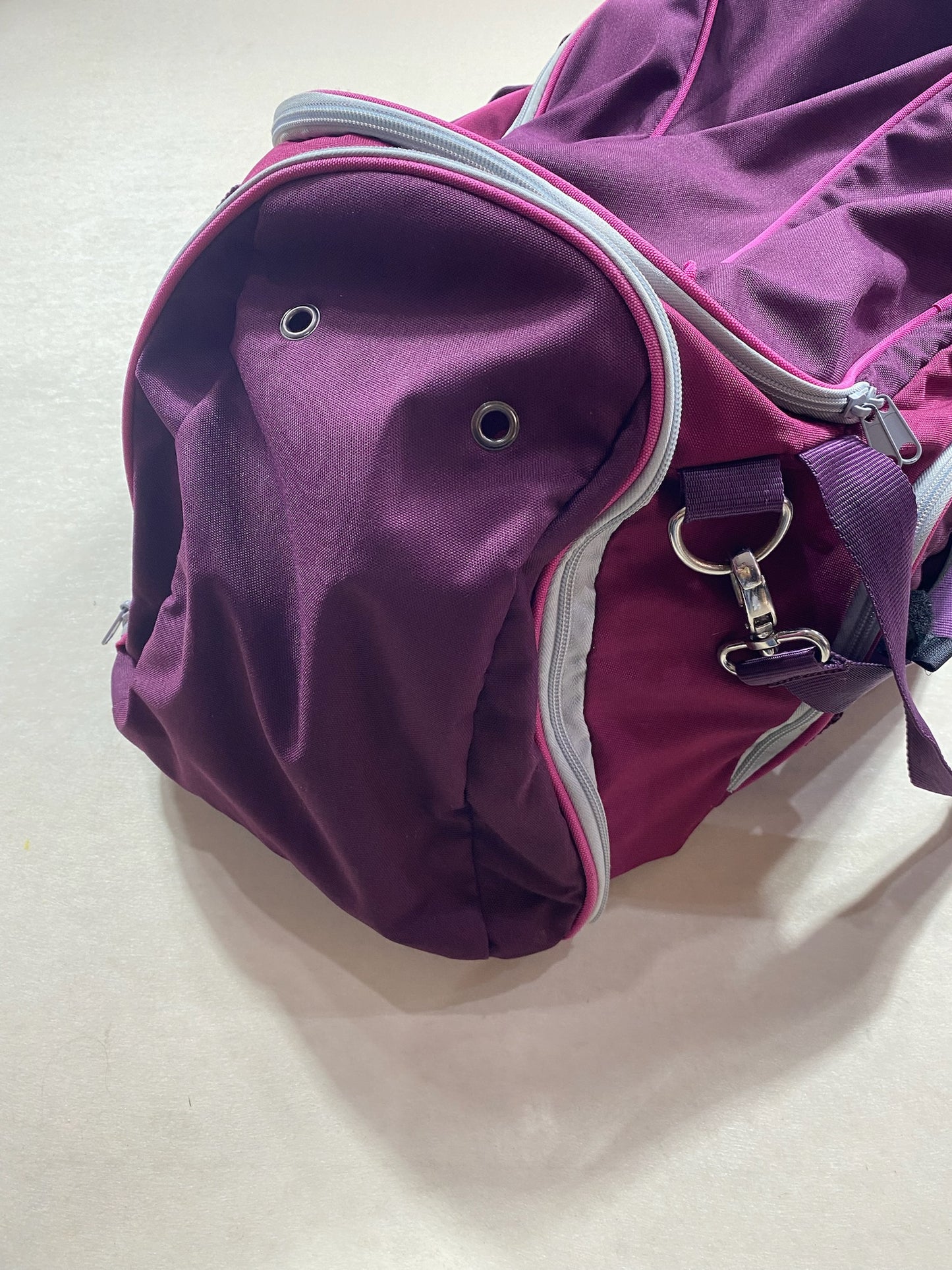 Grand sac de pansage Fouganza – Violet & Fuchsia