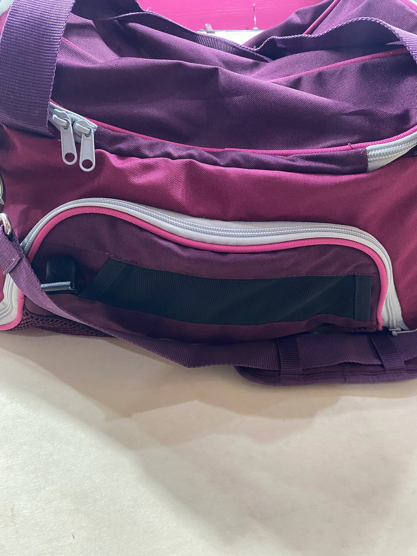 Grand sac de pansage Fouganza – Violet & Fuchsia