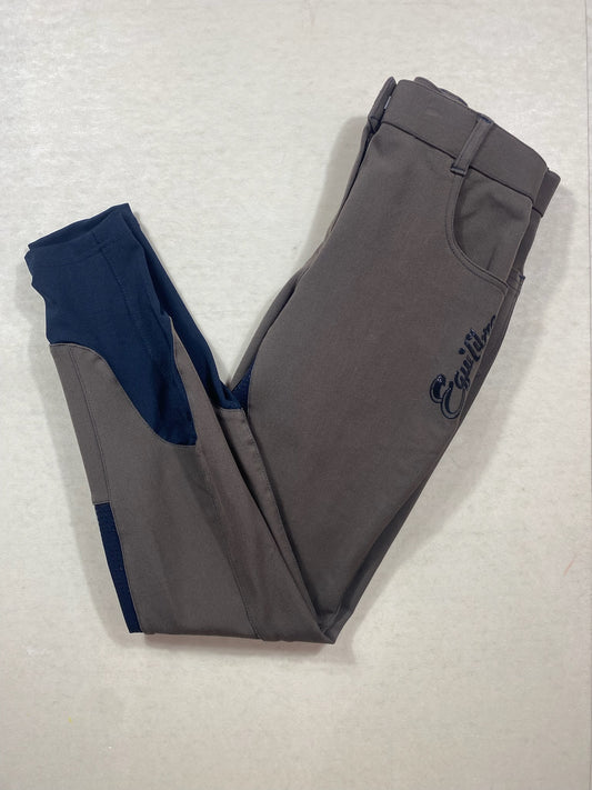 Pantalon Equilibre Brun motif Coeur S