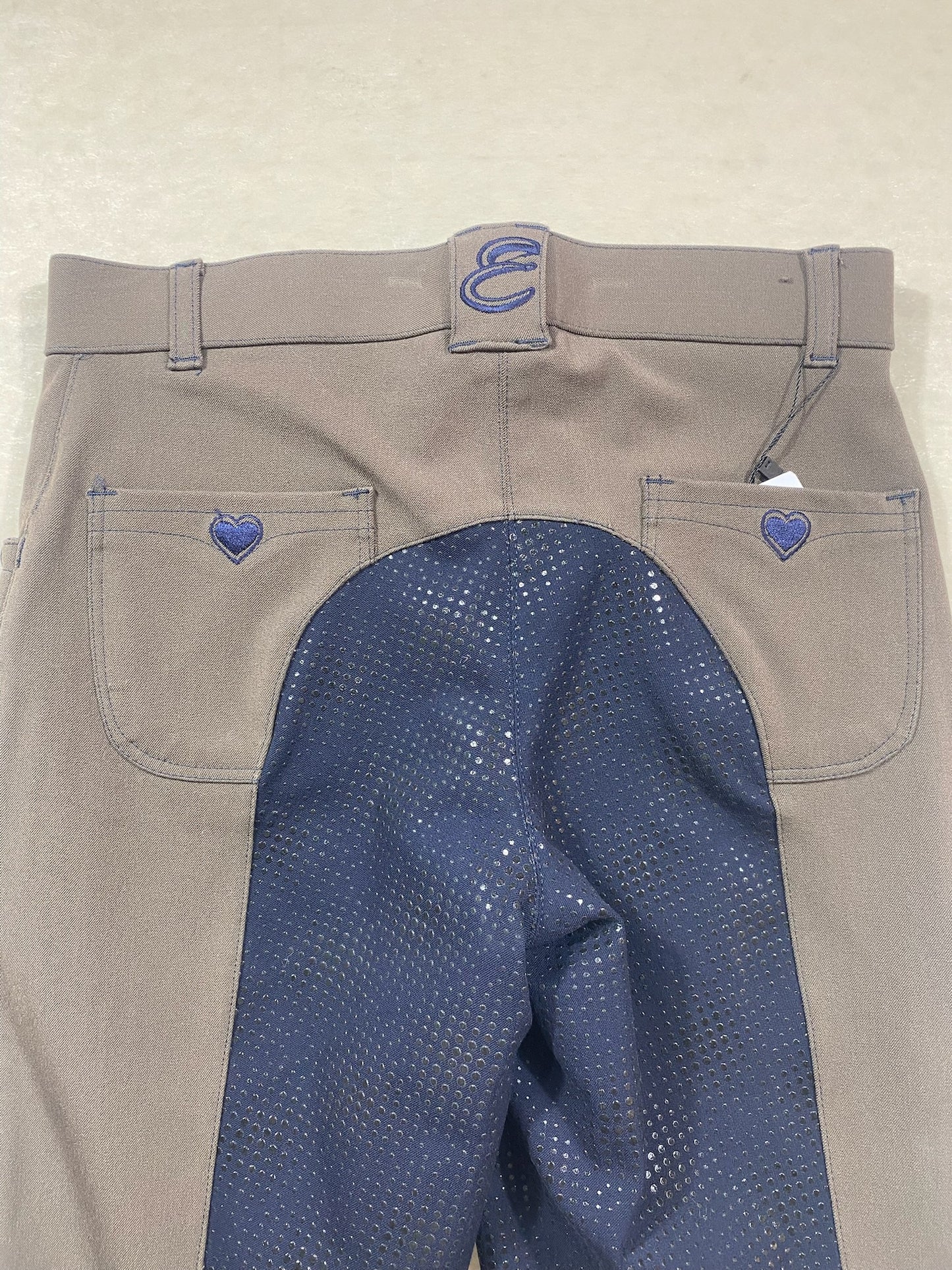 Pantalon Equilibre Brun motif Coeur S