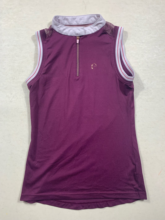 Polo Manches Courtes Equi-Thème Violet - XXS