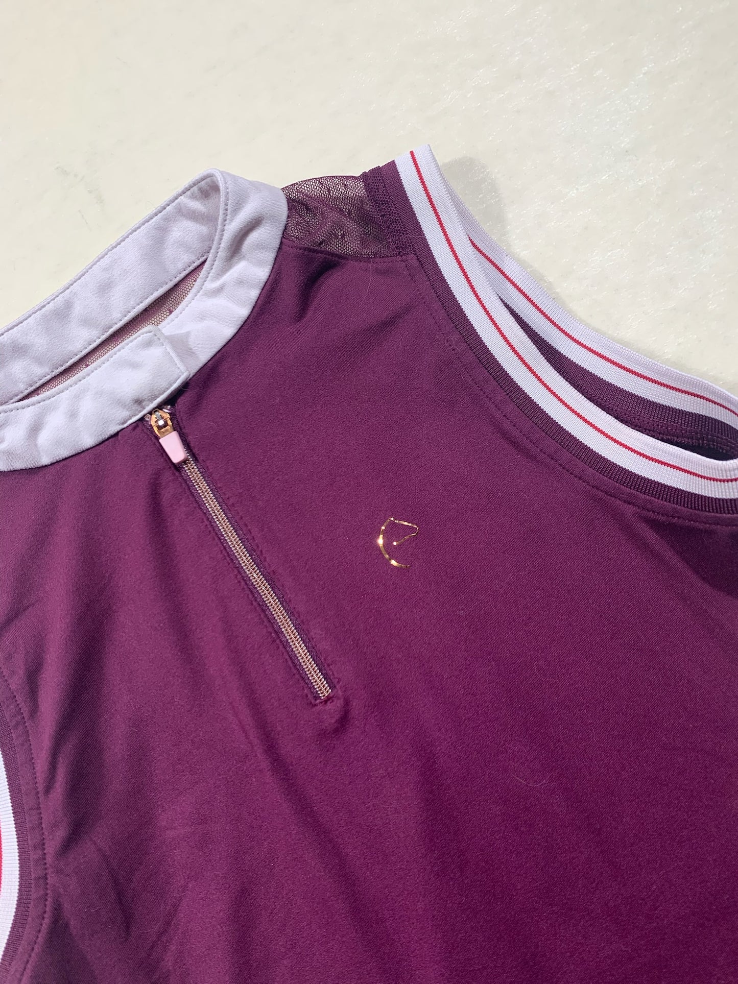 Polo Manches Courtes Equi-Thème Violet - XXS