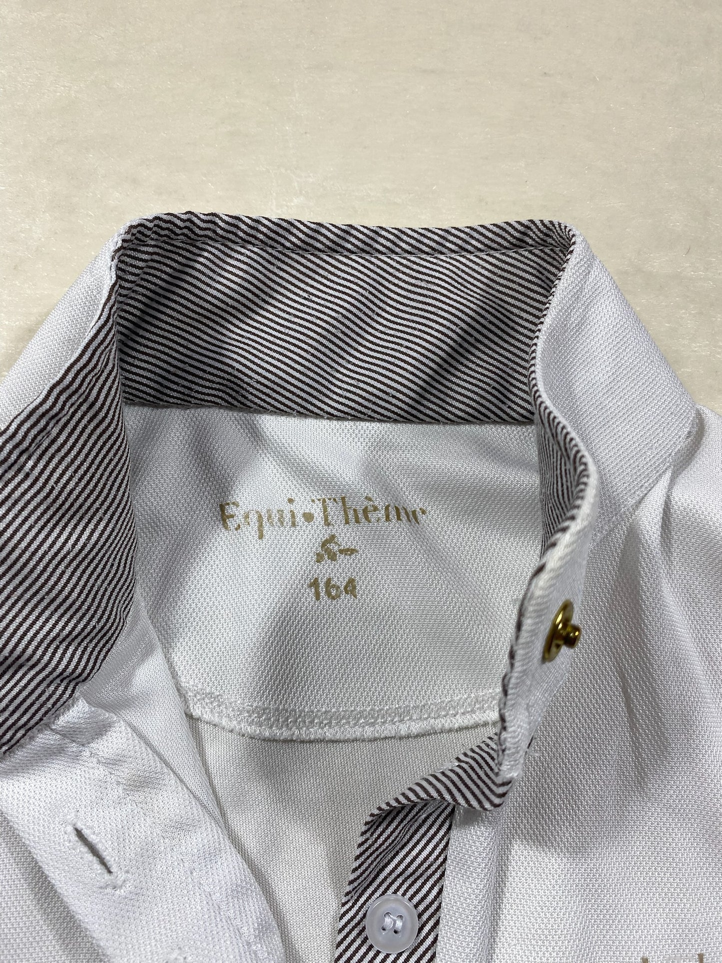 Polo – Equi-Thème – Blanc – Taille 164