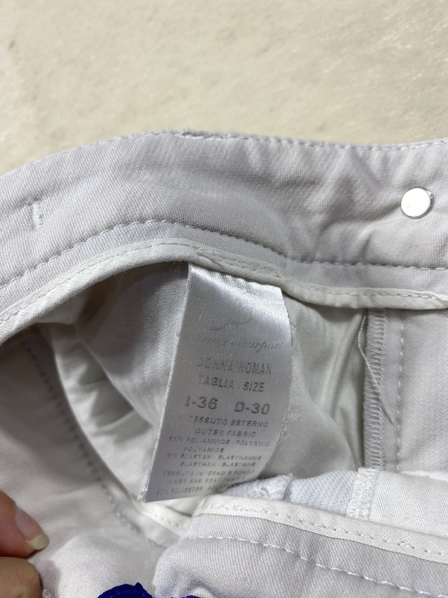Pantalon – Anna Scarpati – Blanc – Taille XXS