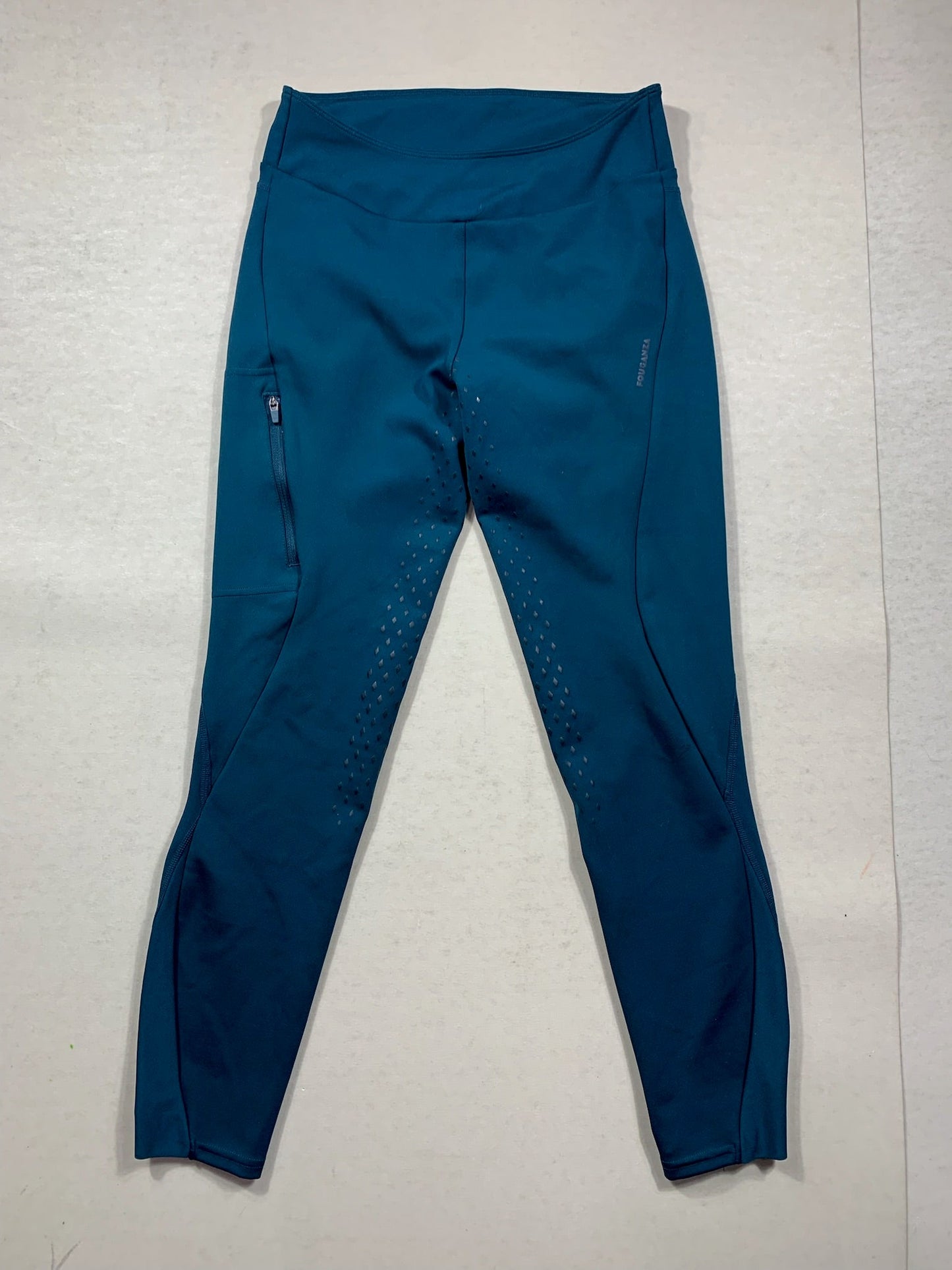 Legging Fouganza Full Grip Bleu Canard - S
