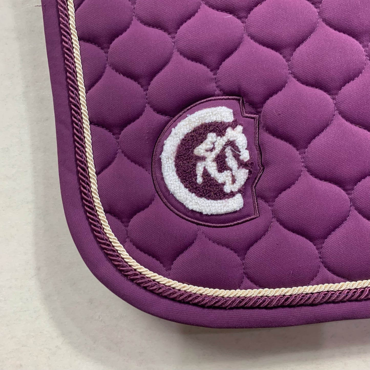 Tapis Kentucky 3D logo Onion Quilt Violet - Dressage