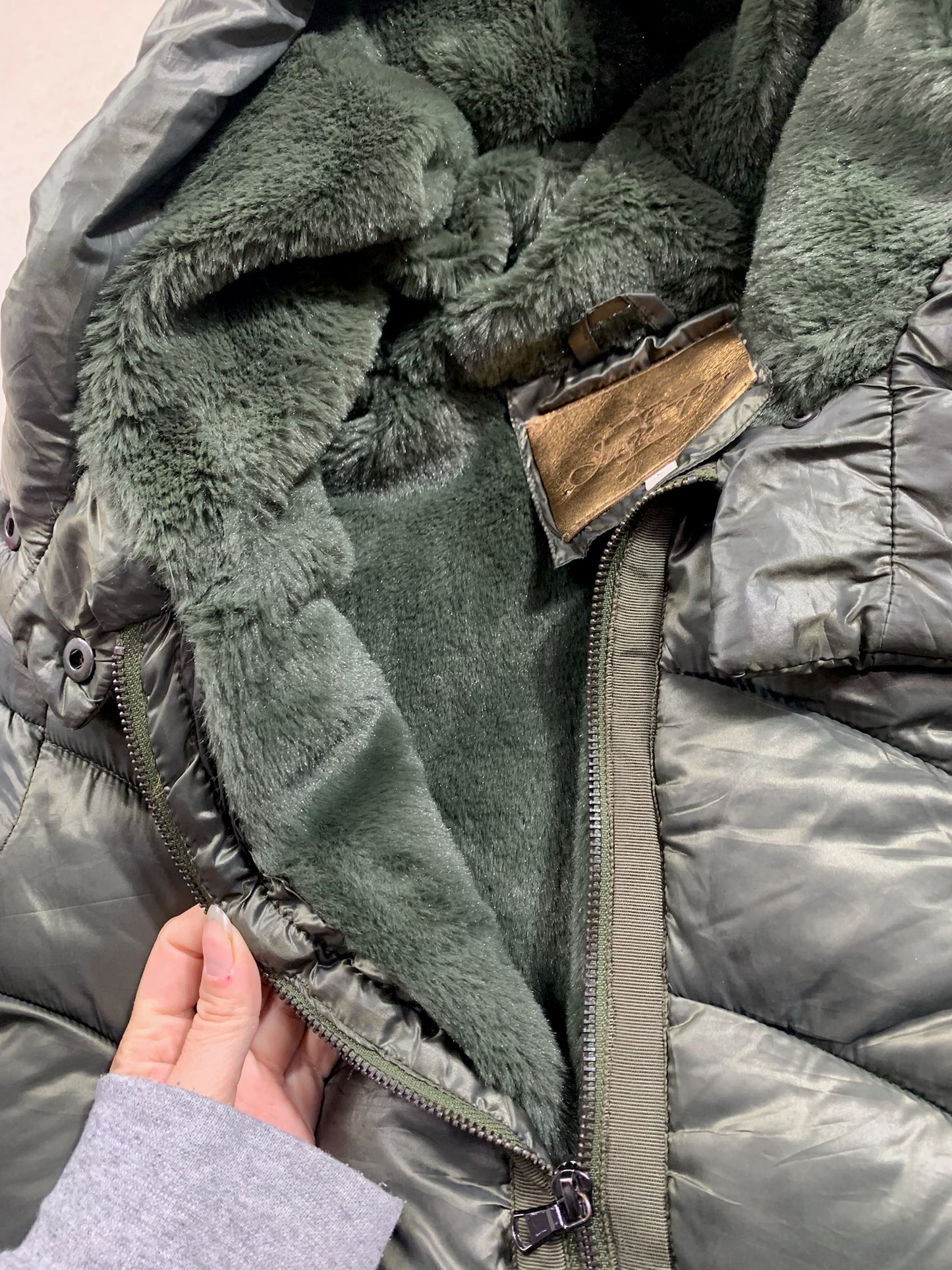 Doudoune / Manteau Ju & Pa – Vert Kaki – Taille L