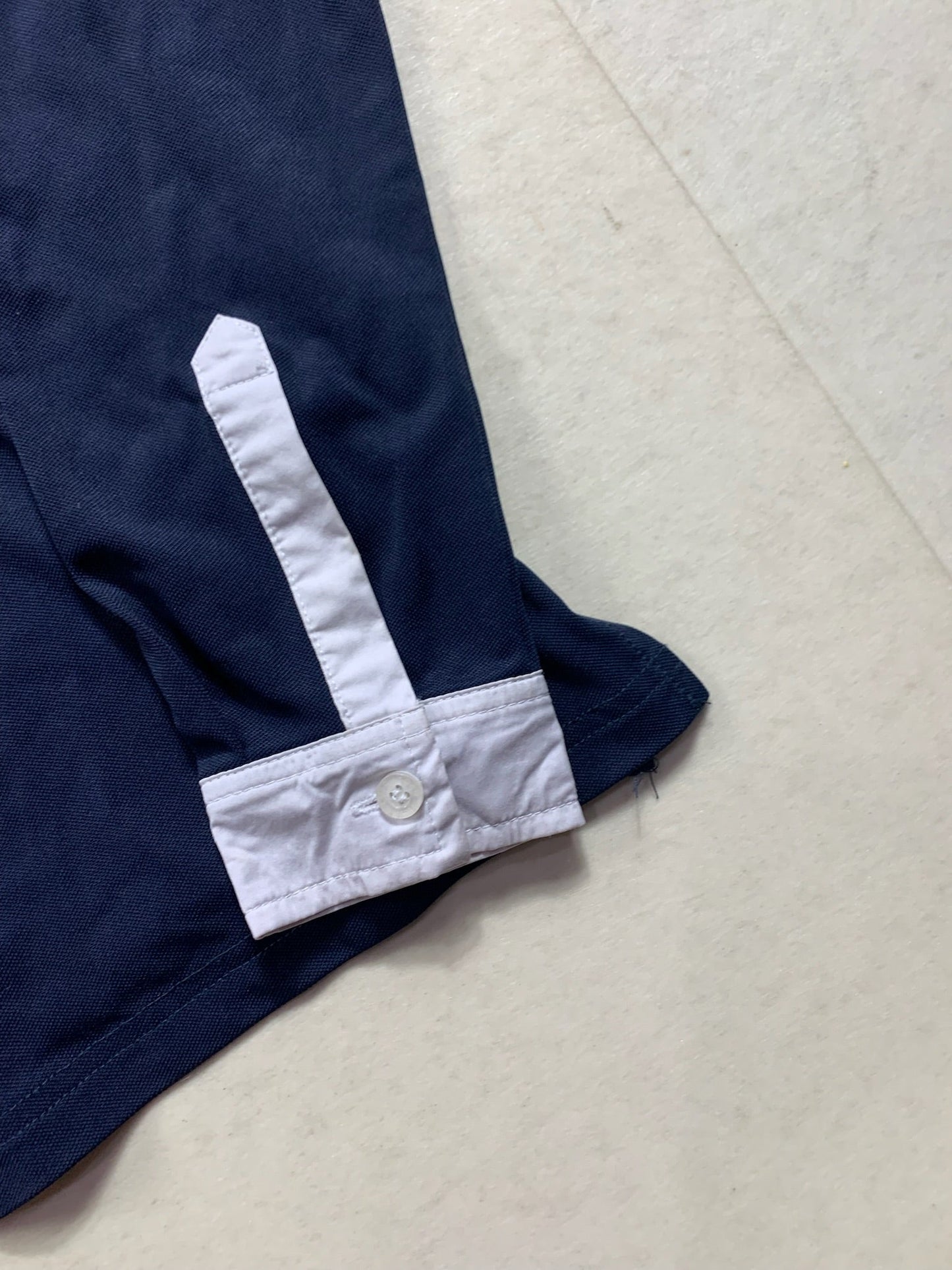 Polo manches longues Harcour – Marine – Taille 3XS