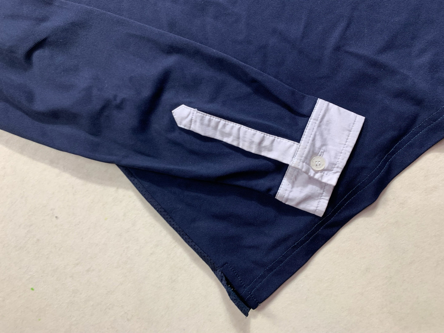 Polo manches longues Harcour – Marine – Taille 3XS