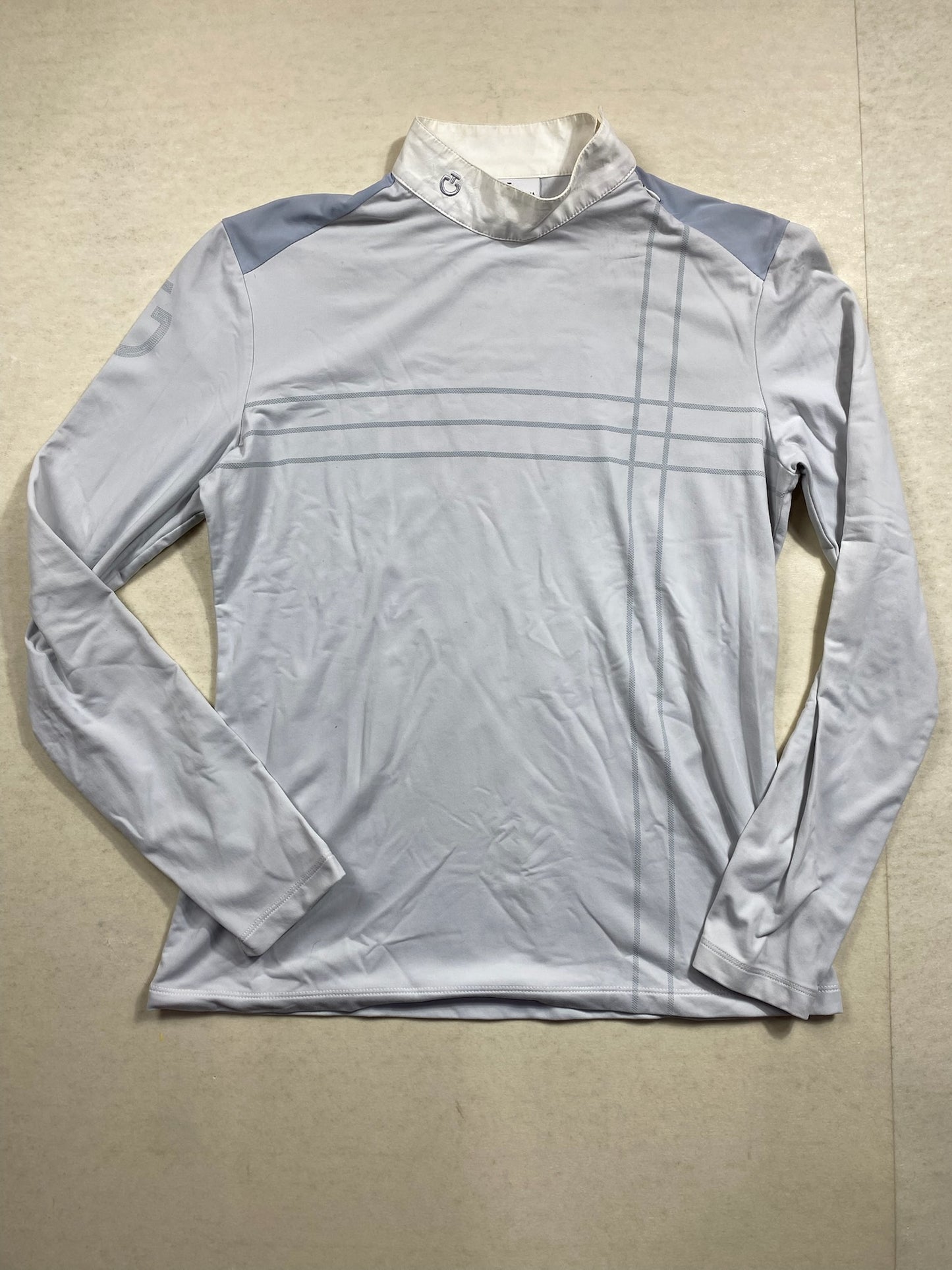 Polo manches longues Cavalleria Toscana – Gris clair – Taille M