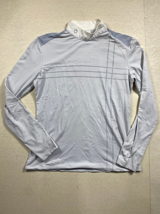 Polo manches longues Cavalleria Toscana – Gris clair – Taille M