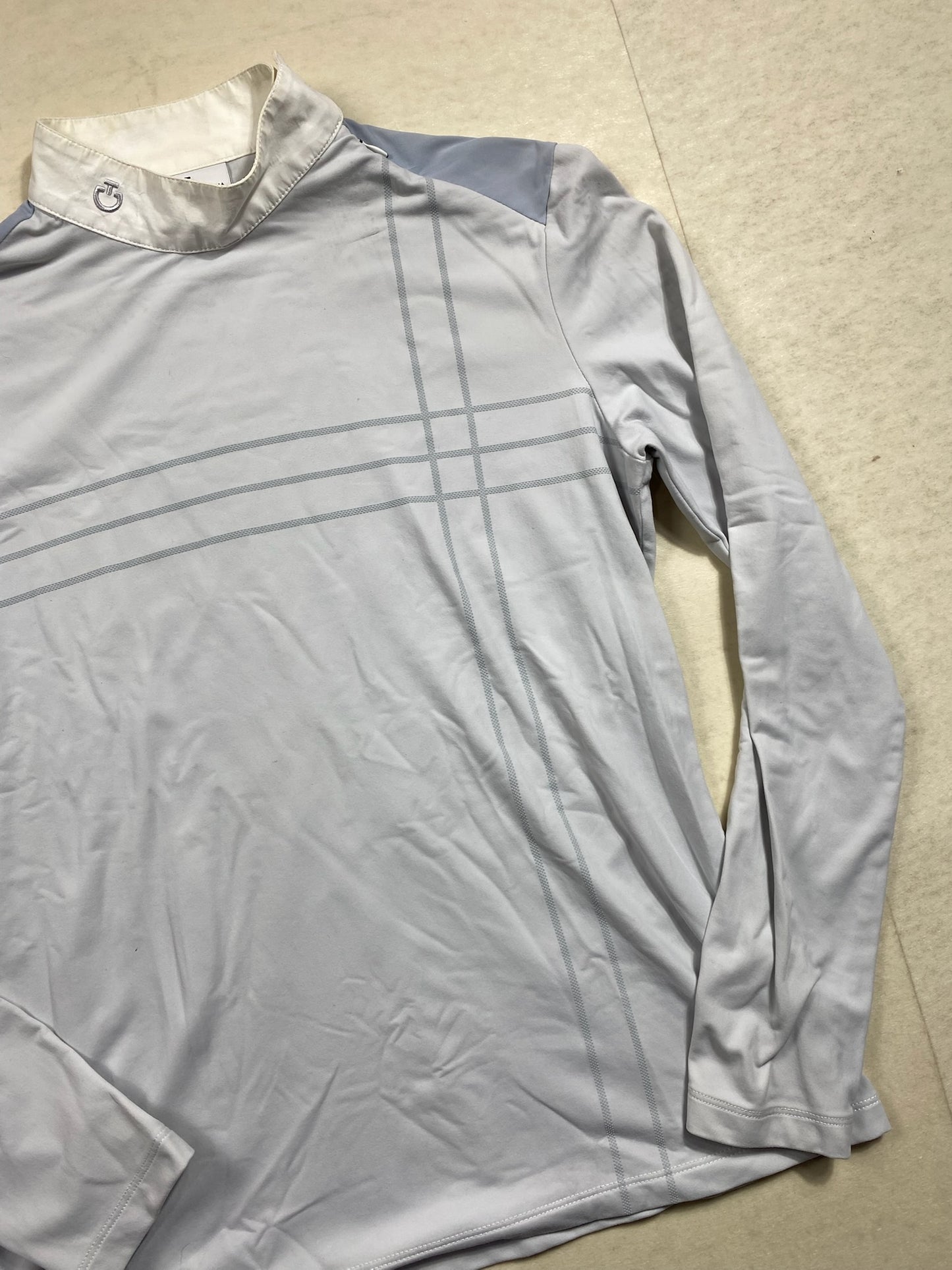 Polo manches longues Cavalleria Toscana – Gris clair – Taille M