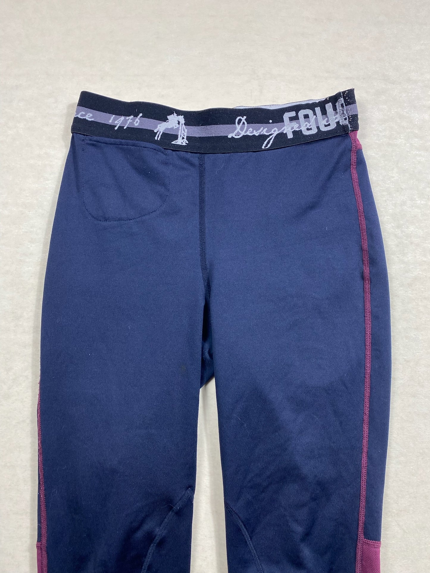 Legging Fouganza – Marine et Violet – 10 ans