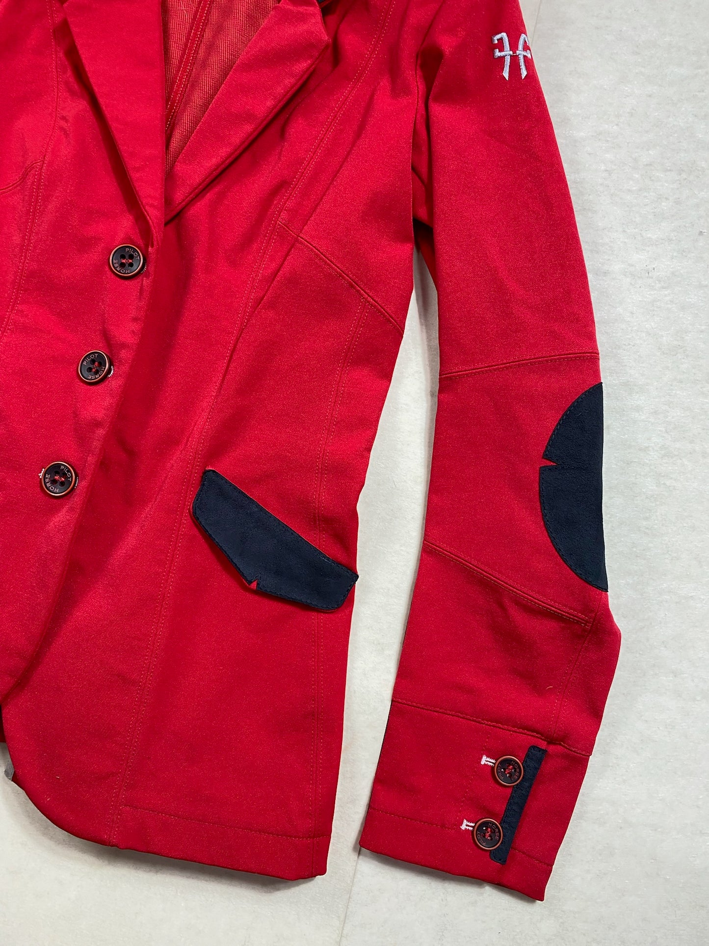 Veste de concours Horse Pilot – Rouge – Taille XS