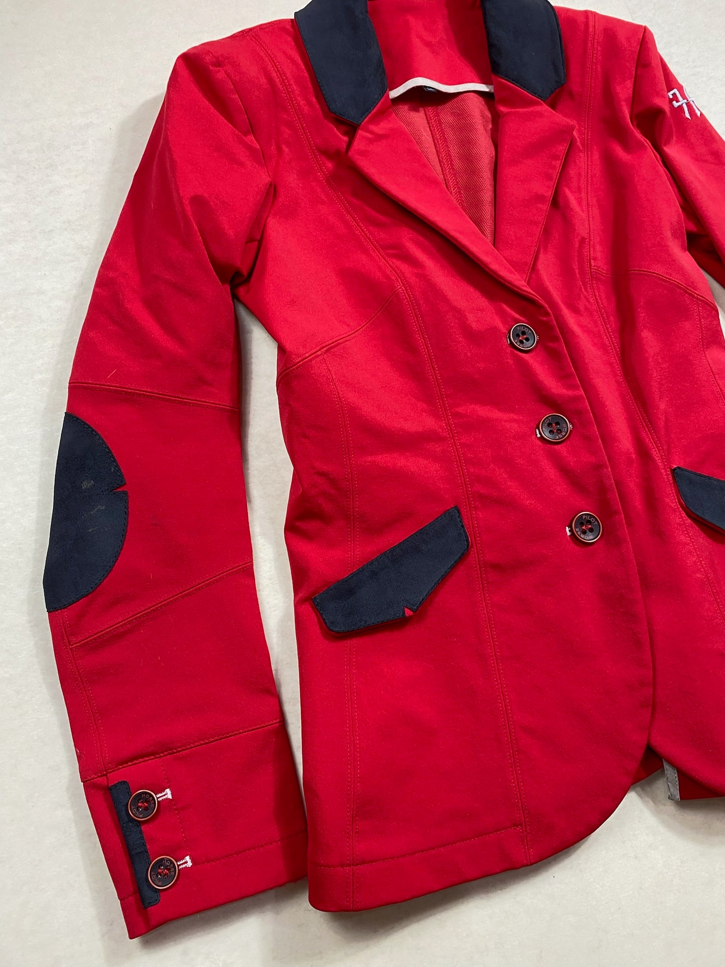 Veste de concours Horse Pilot – Rouge – Taille XS