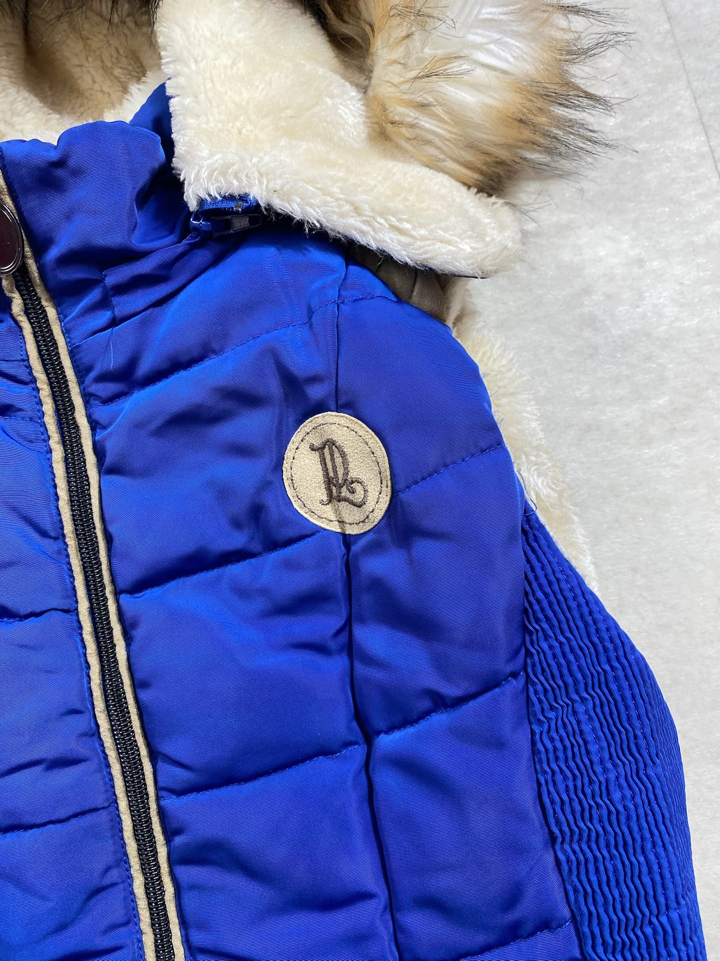 Doudoune sans manches Pénélope Leprevost – Bleu Électrique – Taille XS