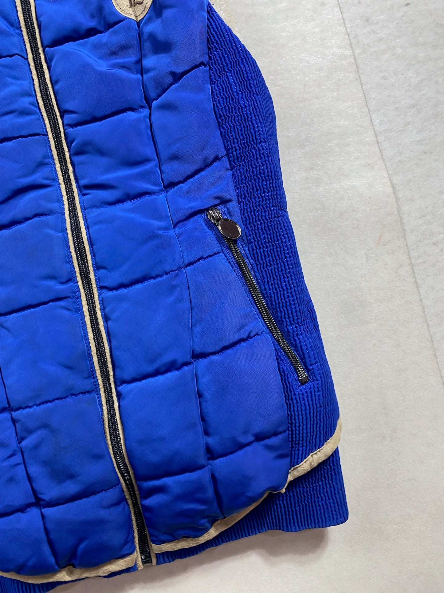 Doudoune sans manches Pénélope Leprevost – Bleu Électrique – Taille XS