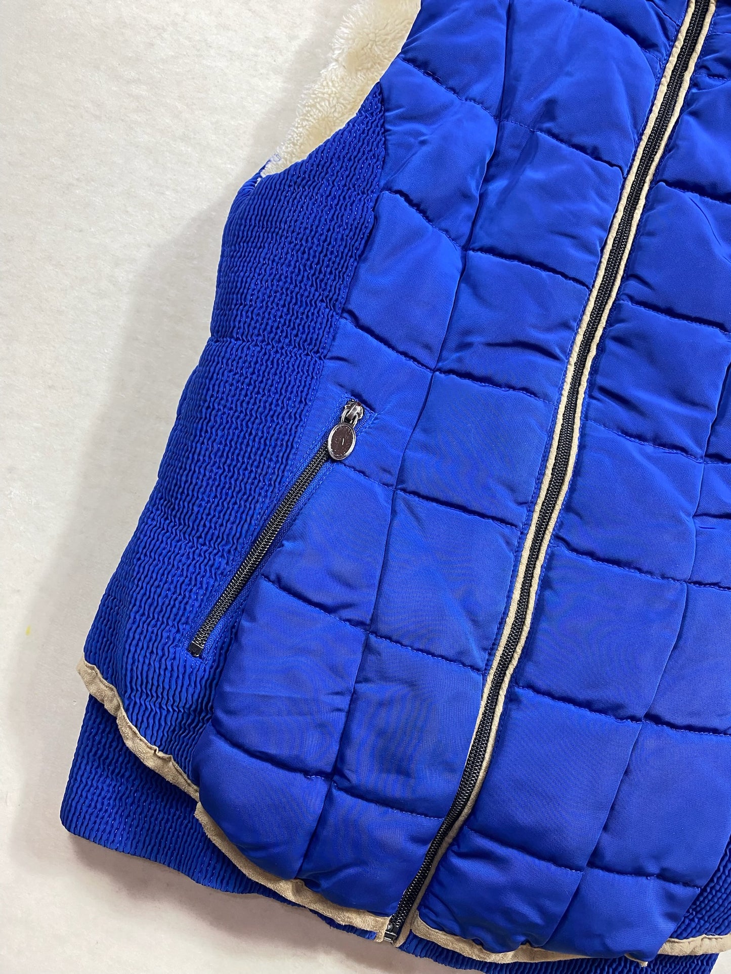 Doudoune sans manches Pénélope Leprevost – Bleu Électrique – Taille XS