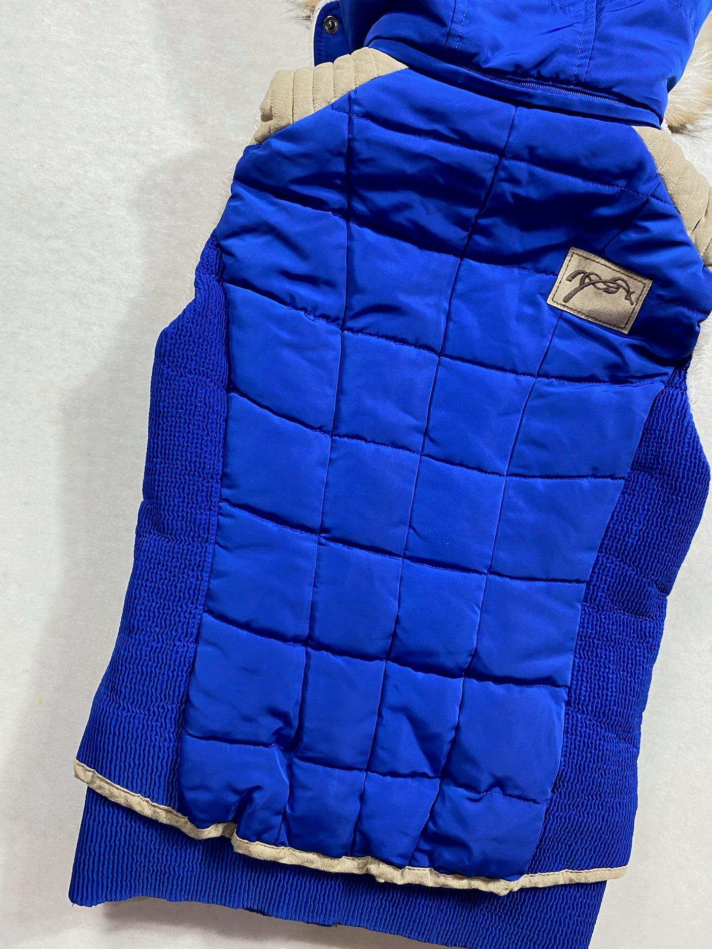 Doudoune sans manches Pénélope Leprevost – Bleu Électrique – Taille XS