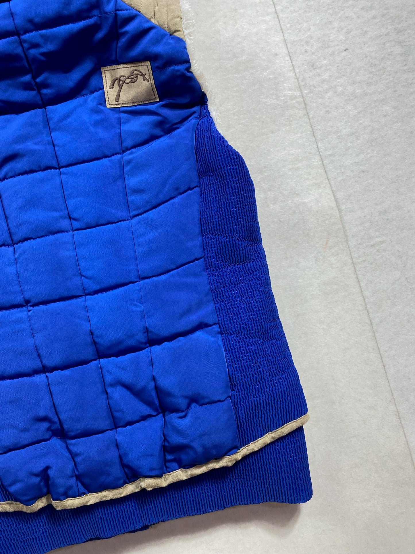 Doudoune sans manches Pénélope Leprevost – Bleu Électrique – Taille XS