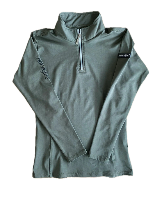 Polo manches longues Horsegloss Kaki S
