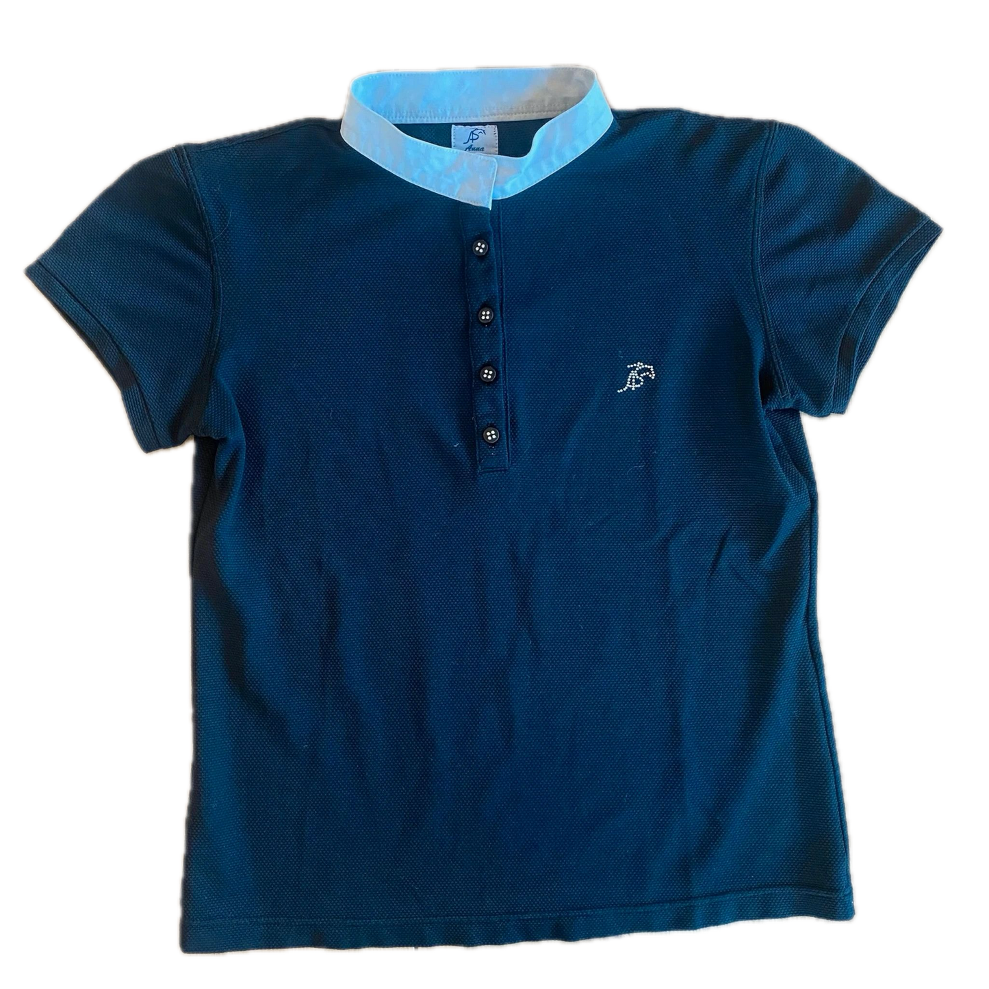 Polo Anna Scarapati Bleu marine L