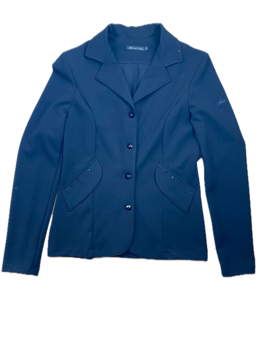 Veste de Concours Equi-Thème Noire Strass S : Élégance Scintillante